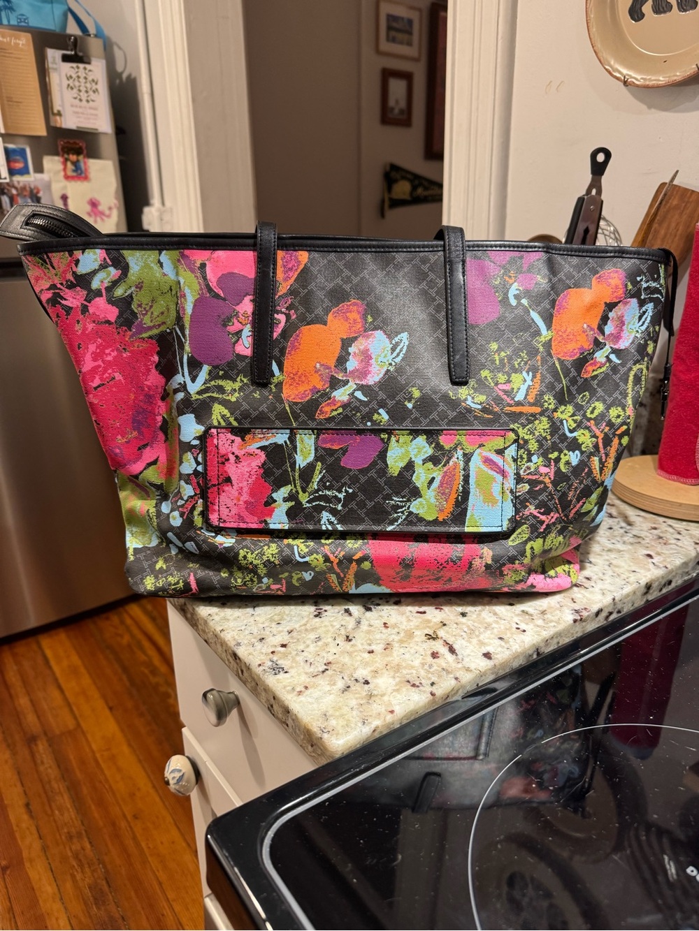Tumi coated Floral Print Tote Bag in Multicolor